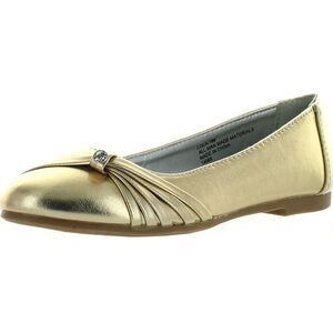 Little Angel Lola-786E Gold Gold ToddlerG flats-shoes 9 NEW